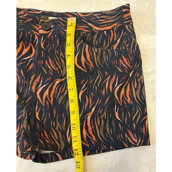 Anthropologie See U Soon Women's Mid Rise Shorts Black/Orange Size 4 - NWT - Picture 4 of 9